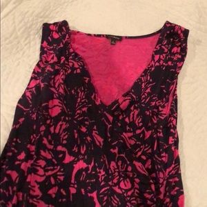 Navy & fushia Talbots top